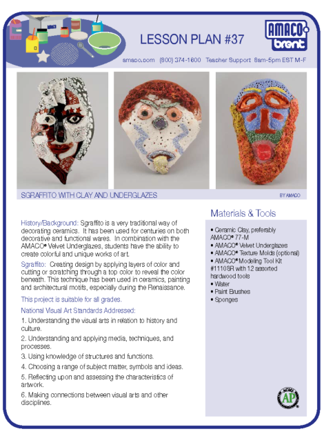 Sgraffito Masks Group